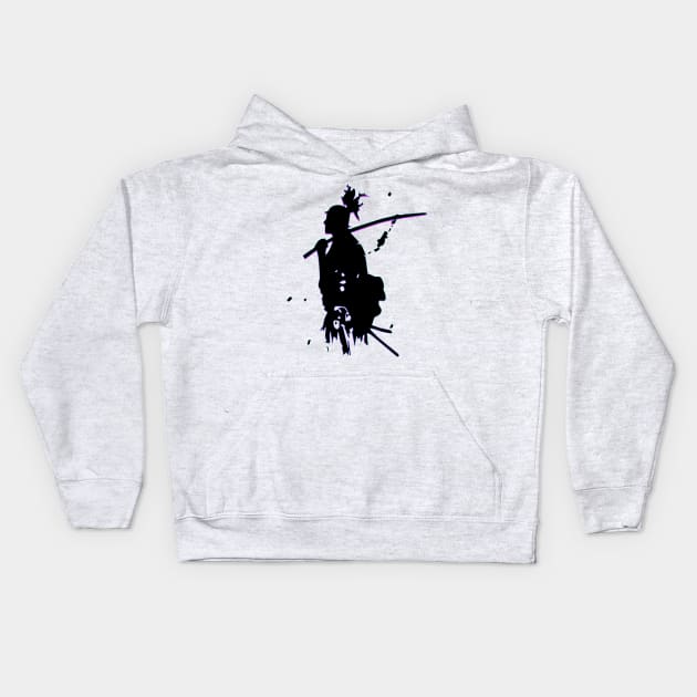 samurai anime swords gift for  lovers Kids Hoodie by Mirak-store 